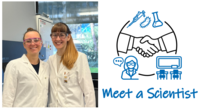 "Meet a Scientist" with Pia Heinrichs (left) and Sophie Gutenthaler-Tietze (right) 