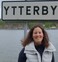 Photo of Lena Daumann in the Swedish village Ytterby after which the chemical elements yttrium, terbium (Tb), erbium, and ytterbium (Yb) were named